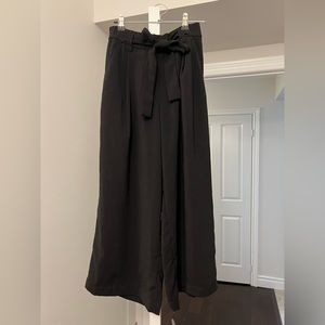 zara black wide leg pants